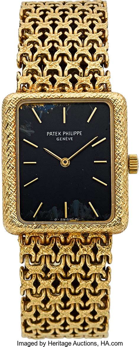 patek philippe gondolo ref. 4224|Patek Philippe rectangular watch.